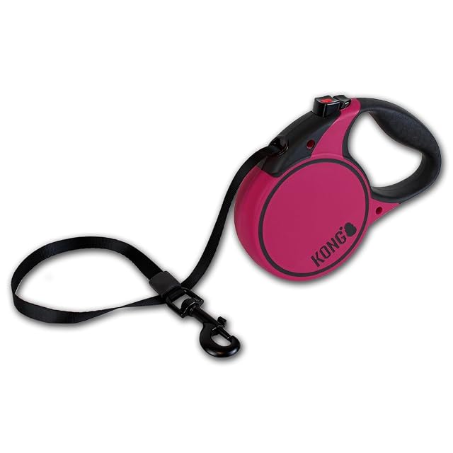 KONG Correas Extensibles Para Perros Terreno De Correa Retráctil Kong Talla L (5M / 50 kg) Color Rosa