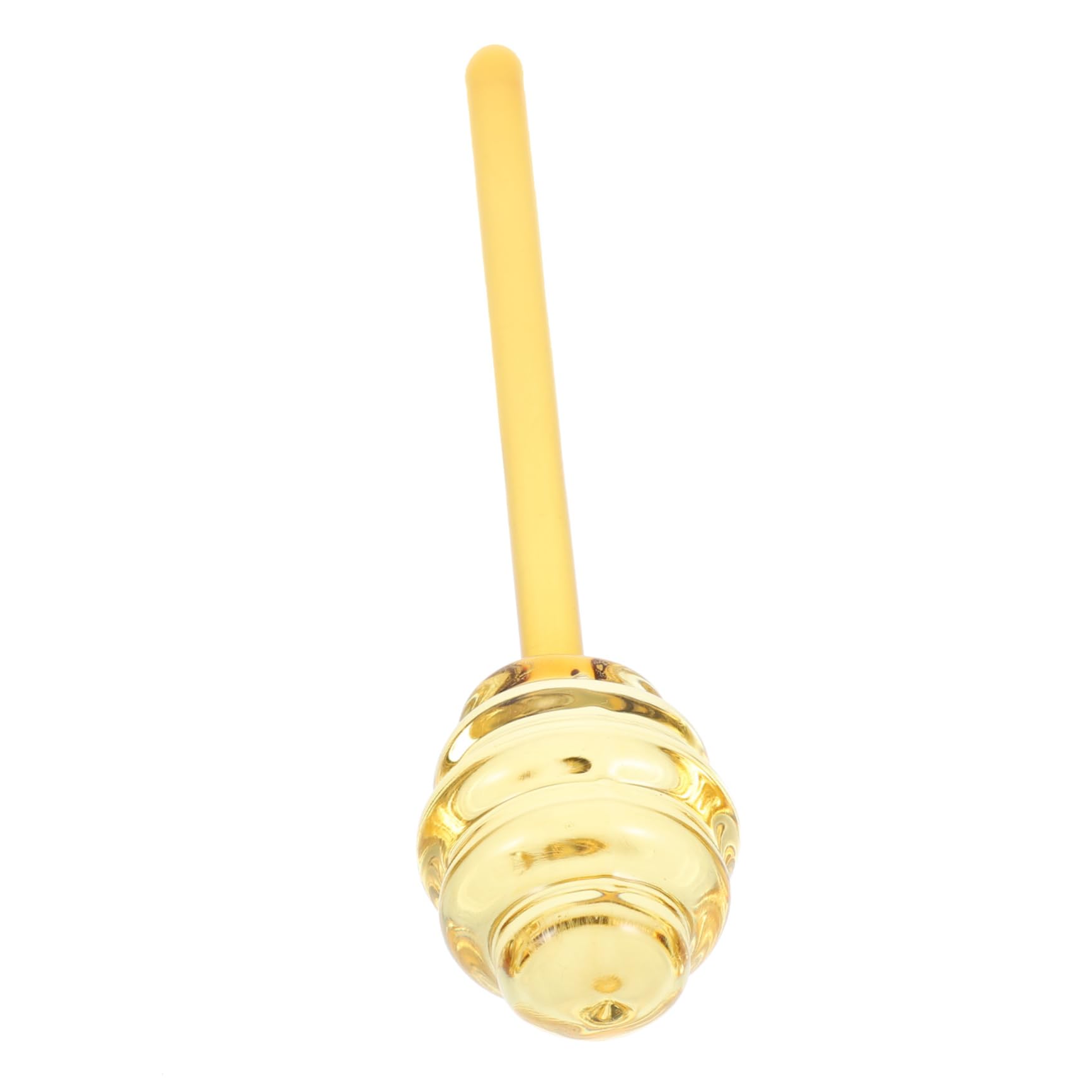 TOPPERFUN Transparent Honey Dipper Stick Portable Stirring Tool for Honey Jam and Syrup with Spiral Design for Baking and Beekeeping