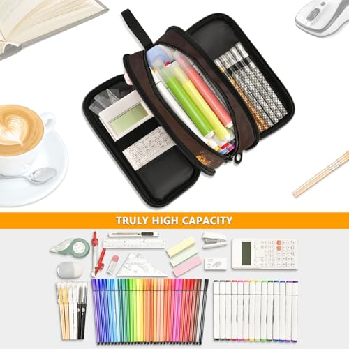Image of ZAZYXTJ American Football Large Capacity Pencil Case 3 Compartment Pen Pouch Storage Canvas Makeup Bag for School Office Teen Girl Boy Men Women