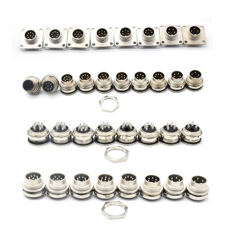 Conector Aviación IP67 M16 Metal 3 a 8 Pines miniatura 7