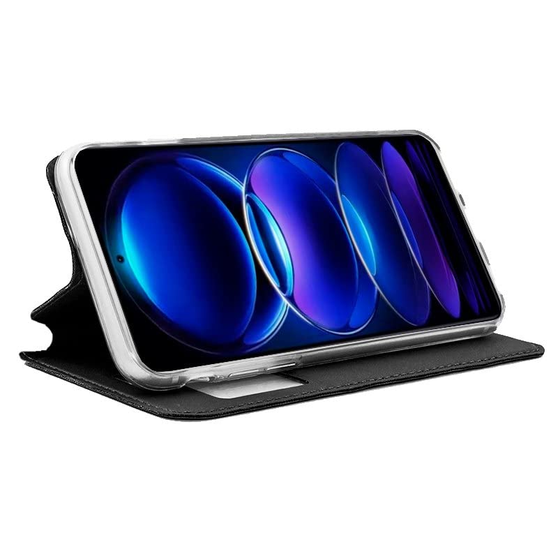 Cool Flip Cover for Xiaomi Redmi Note 12 Pro/Poco X5 Pro Smooth Black, Black/White - Image 2