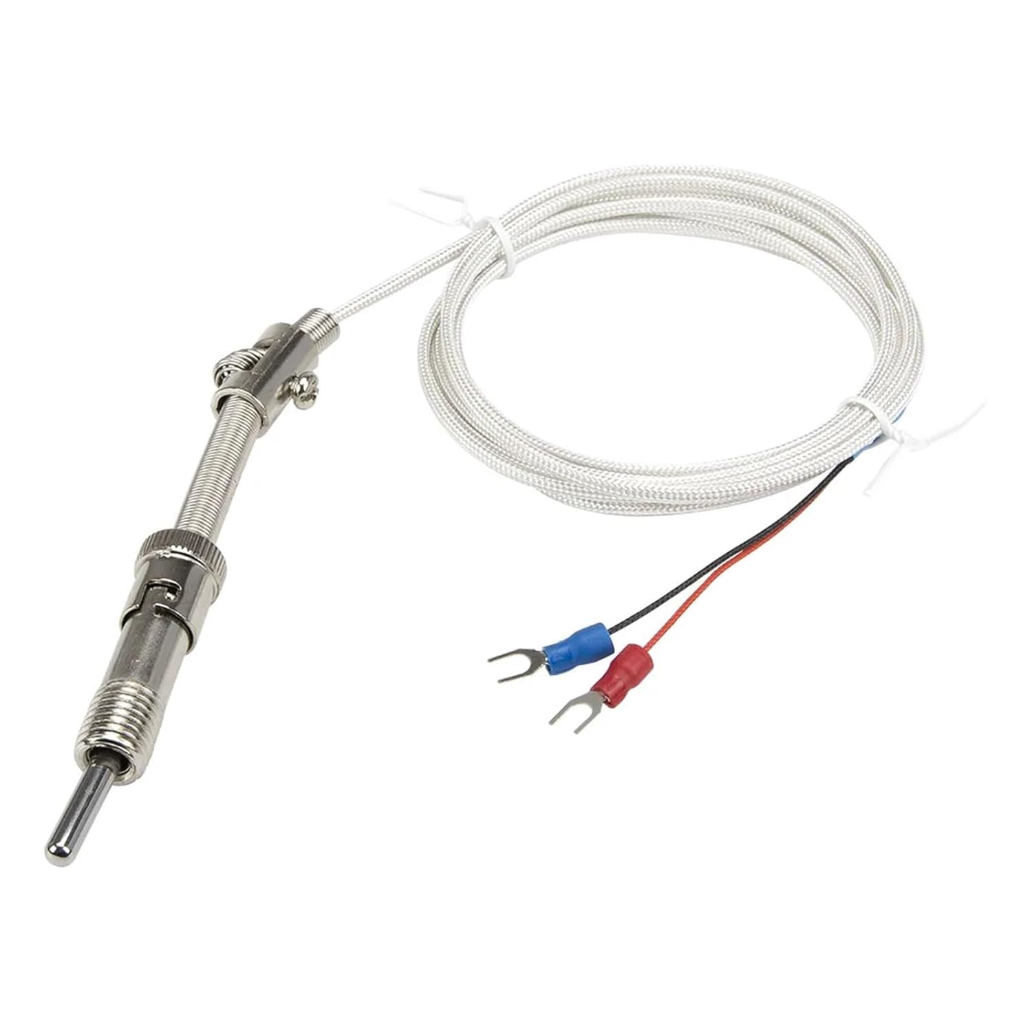 FTARS01 K E Type 2m Fibreglass Braided Cabel M12 Pressure Spring 32mm Thermocouple 1Pcs(K M12x1.5)