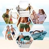EDOTON Męskie kąpielówki szybkoschnące szorty kąpielowe regulowane szorty plażowe surfingowe z podszewką z siatki, Wojskowa zieleń, L