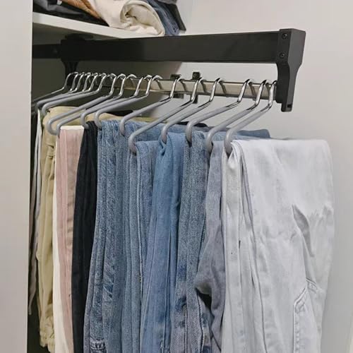 Cintre rétractable pour pantalons parfait pour le rangement du dressing - 7