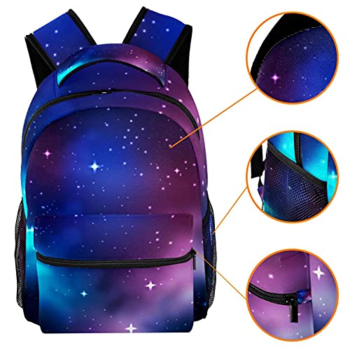 Sac à dos à motif planètes décontracté avec compartiment ordinateur - 3