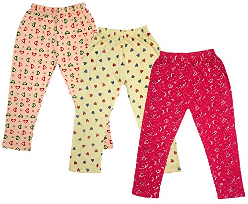 Image of indi weaves Girls Super Soft Cotton Solid Capri Pants Pack of 2