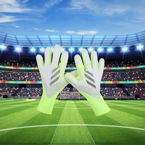 XSQD Breathable Goalkeeper Glove, Junior Kids Football Gloves With Thick, Latex Anti Slip Latex, Adult Football Gloves - Image 4