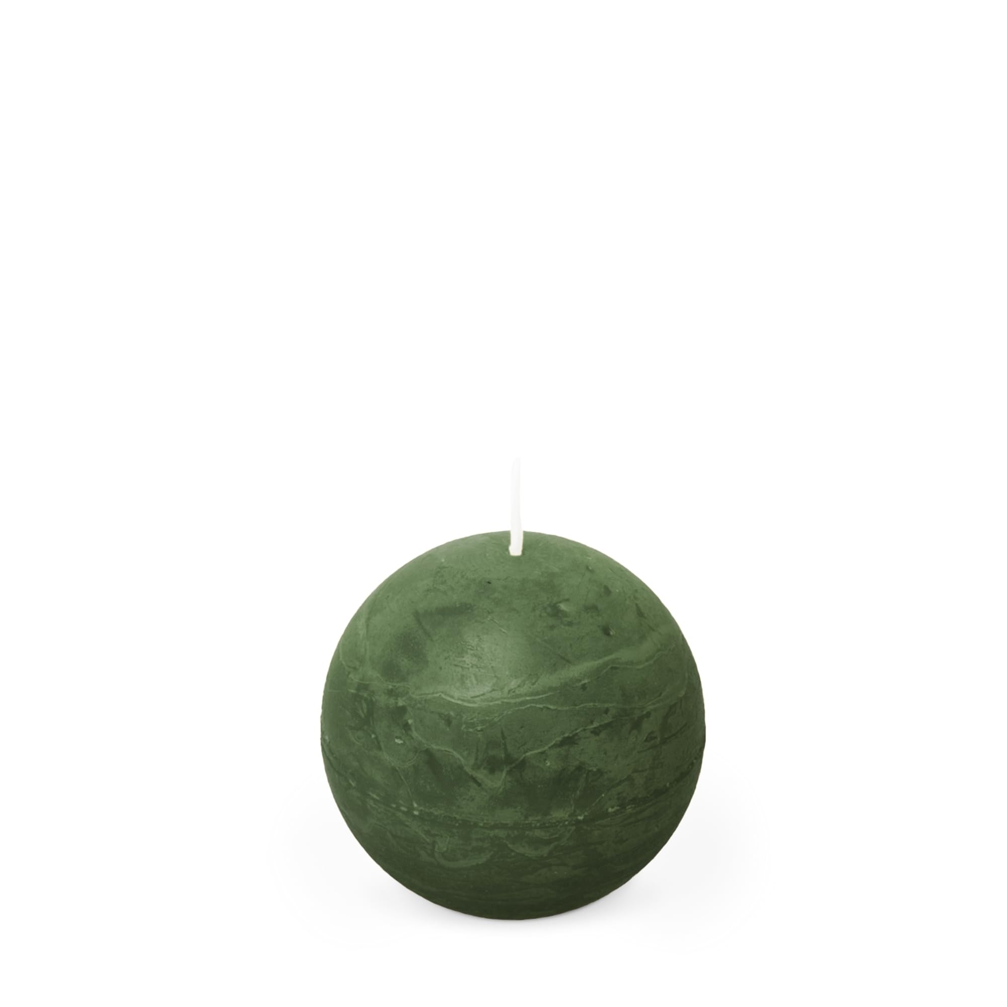 Spaas Rustic Ball Candle 80 mm 24h, Dark Green