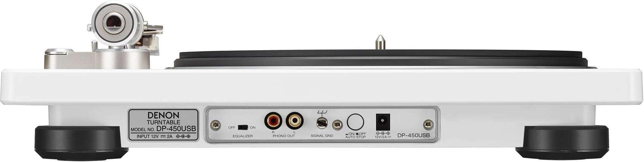 DENON DP-450USB Giradischi, Bianco