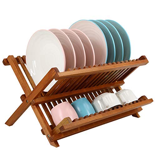 Utoplike Teak Foldable Rack