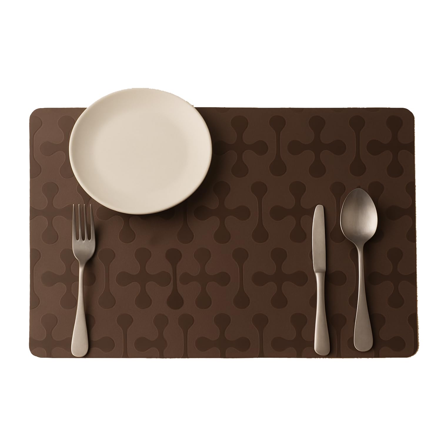 The Purple Tree Stylish PVC Waterproof Rectangular Placemats Multi-Purpose Table Mats for 6 Seater Dining (13 X 19 Inches) Pack of 6(Polyvinyl Chloride)-image-10