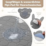 Wiederverwendbare PIPI Pads für Meerschweinchen, waschbar und super saugfähige Unterlagen, Kleintiermatten für Kaninchen, Hamster, Welpen