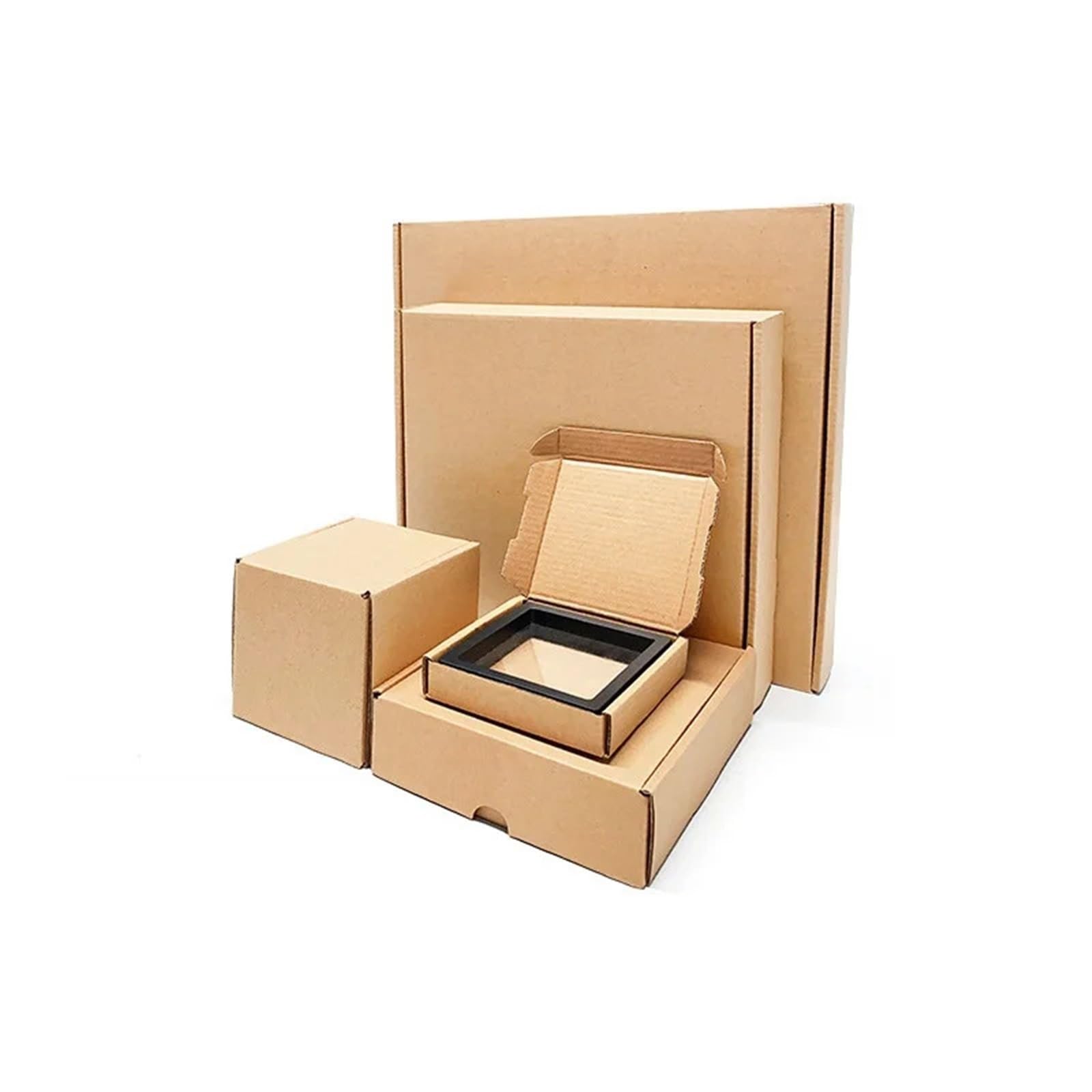20PCS 15x8x2cm Kraft Paper Carton Cardboard Mailer Boxes For Small Business Mailing Packaging Airplane For Mailer, Shipping