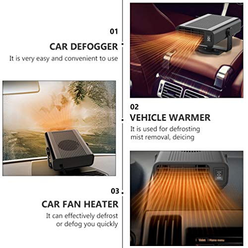 CLISPEED Aquecedr de Carr24V Ventiladres de CarrPrtáteis Descngeladr Descngeladr Dispsitivde DegelPr