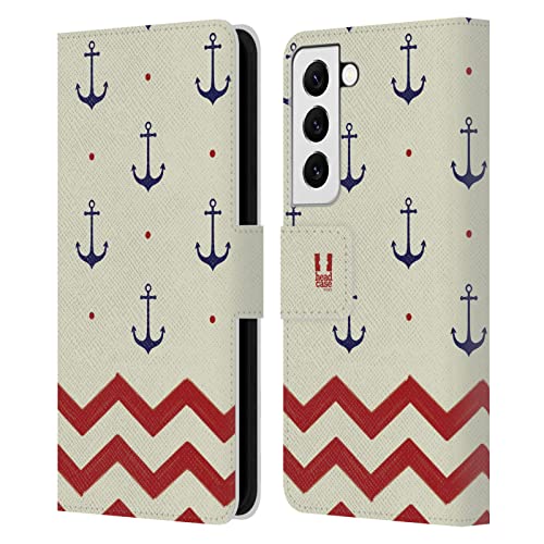 Étui Portefeuille Cuir Samsung S22 5G Head Case Designs Évite Écran Rayé et Sac Encombré