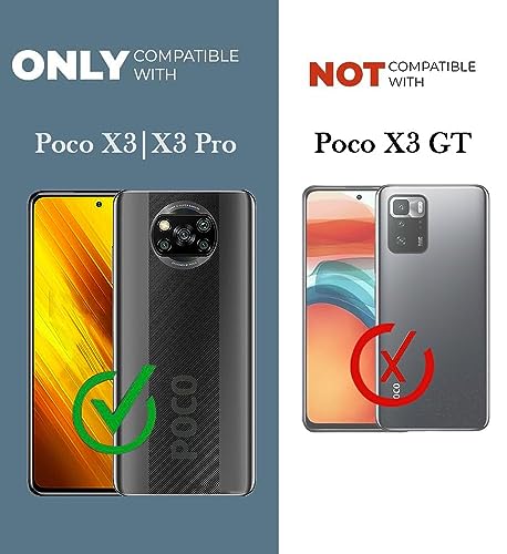 Image of Jkobi Back Cover Case for Poco X3 | Poco X3 Pro (Textured Grip Design | Camera Protection | Slim and Light Weight | Soft Touch and Feel | Black)