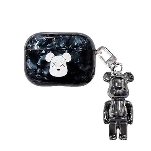 Godfun �J�E�Y AirPods Pro2 �p �P�[�X �G�A�|�b�h�v�� �P�[�X AirPods Pro ��2���� ���[�P�[�X �����F �\�t�g�V���R�� ������ ���E�ȒP �l�C �S�ʕی� �J���r�i�E�L�[�`�F�[���t�� �X�|�[�c �����h�~ �g�ѕ֗�(Styl