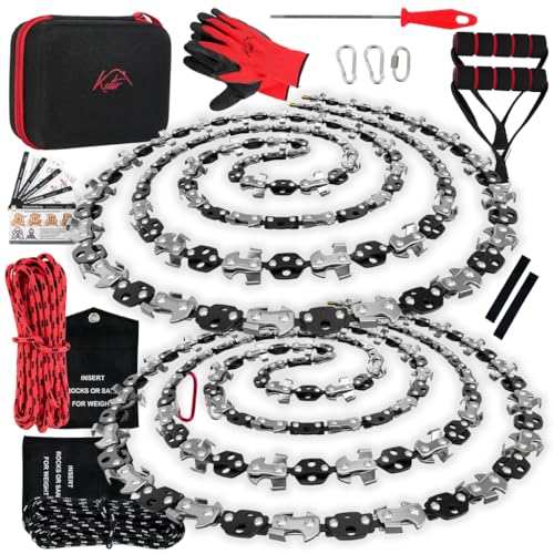 Kutir 48 Inch High Reach Tree Limb Chain Saw Kit and Extra 48 Inch Chain
