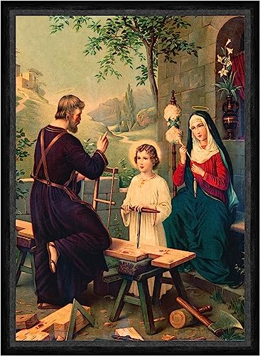 Biller Antik La Sagrada Familia María José de Nazaret Jesús Faks_San 0110