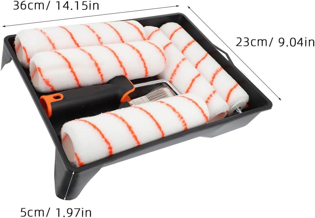 jojofuny Pattern Roller Painting Rollers Extendable Fillable Paint Brush for Wall Window Ceiling Furniture Corner Repair Tool
