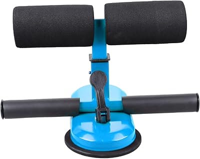 Toddmomy 1pc Fitness Bar Exercise Bar Sit-up Tool Sucker Floor Trainer Adjust Sports Stick Blue Waist Belly Exercise Tool Suction Cup Abdominal Assist Leg Muscle Training Tool