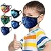 Produktbild Reni 5 Stück Wiederverwendbare Gesichtsbedeckung für Kinder, Weihnachten lustige 3D-gedruckte Gesichtsschals waschbar niedlichen Mundschutz (T)