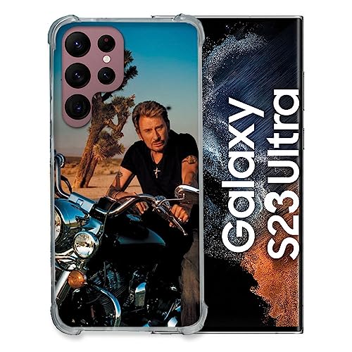 Coque Samsung S23 Ultra Johnny Hallyday en verre trempé renforcé