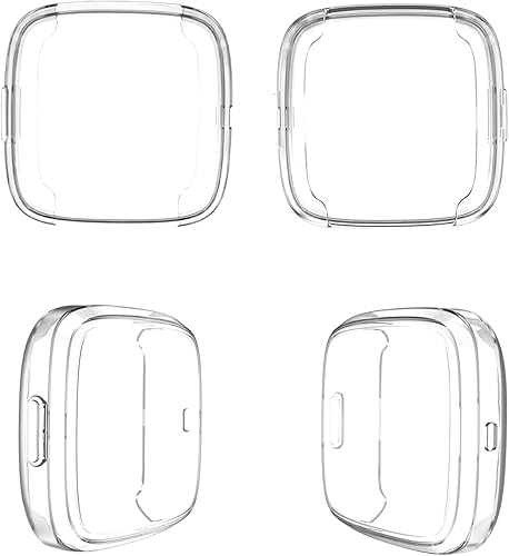 Vista 34 de Wepro Funda protectora de pantalla compatible con reloj inteligente Fitbit Versa 2, paquete de 3 fundas de TPU suave compatibles con reloj Fitbit