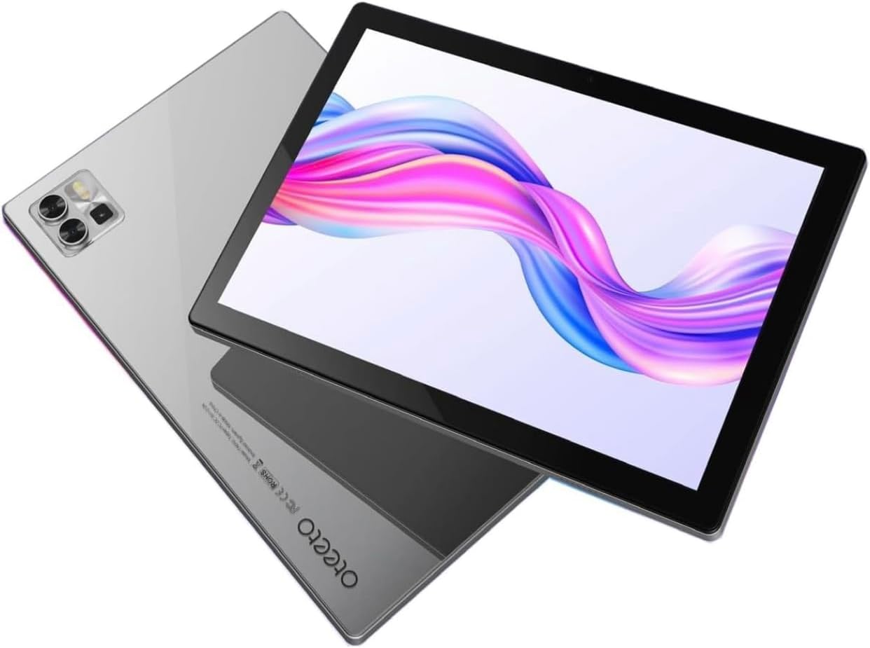 NEW Oteeto TAB 12 pro 10.1 Inch IPS LCD/8GB RAM+512GB ROM/5G Dual SIM/SD card/6000 mAh Battery/8MP Front+13MP Rear Camera/Octa Core 1.6GHz Processor/Android 13/Includes Keyboard,Touch Pen,OTG,Flip