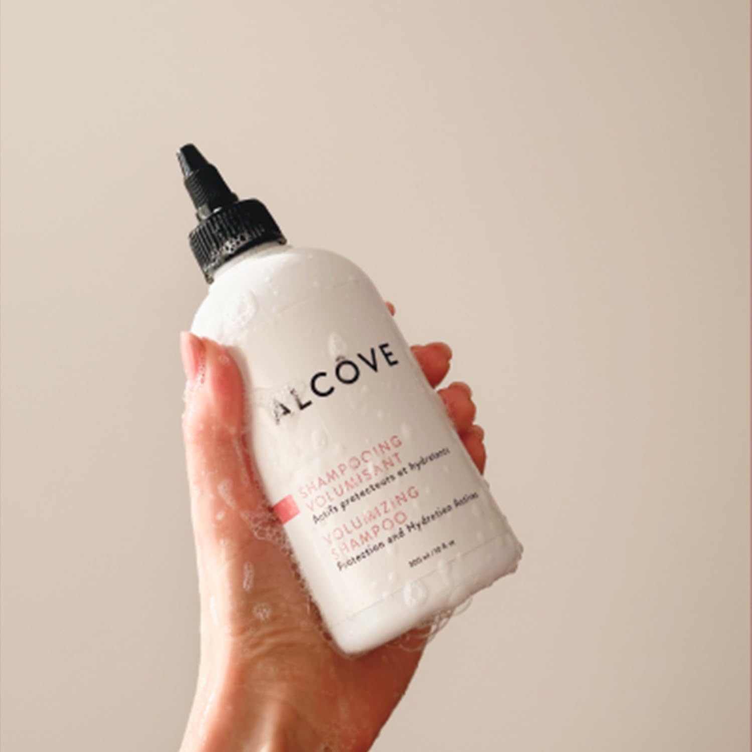 Alcôve - Volumizing Shampoo - Evening Primrose Oil, Mango Extract, and Argan Oil - Sulfate-Free - Fine and Thin Hair - Lightweight Volume - Color-Safe -10oz - Image 3