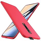 OnePlus 7 Pro Case, KuGi OnePlus 7 Pro Case, JS Scratch Resistant & Anti Slip Grippy Soft TPU Case for OnePlus 7 Pro Smartphone (Red)