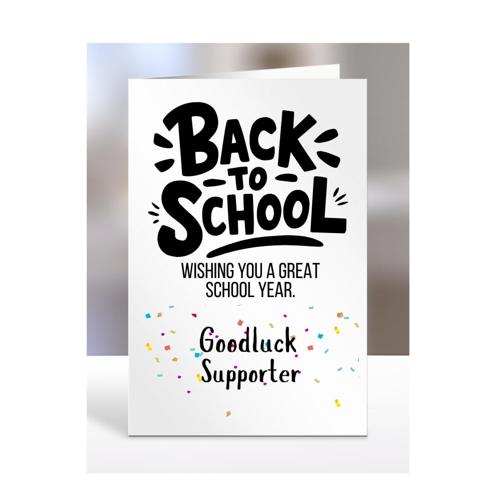 Back to School Card for Supporter, Nursery, Preschool, Primary, Secondary, High, College, University, Gifts, Present, Boy, Girl, Uni, Male, Female, A5-226_209