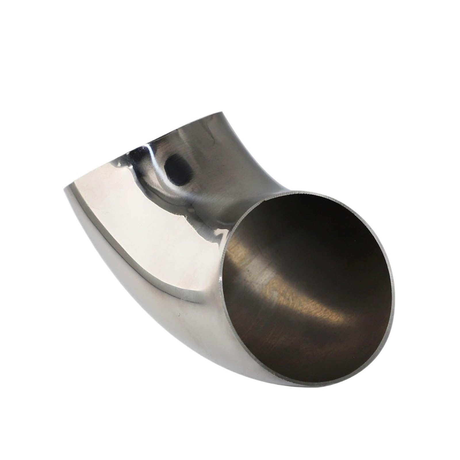 DeVow 304 Stainless Steel 90 Degree Elbow Sanitary Welding Pipe Joint Fitting Car Motorcycle Exhaust Pipe Welded Pipe(304 Stainless Steel,OD 48MM-1.5MM)