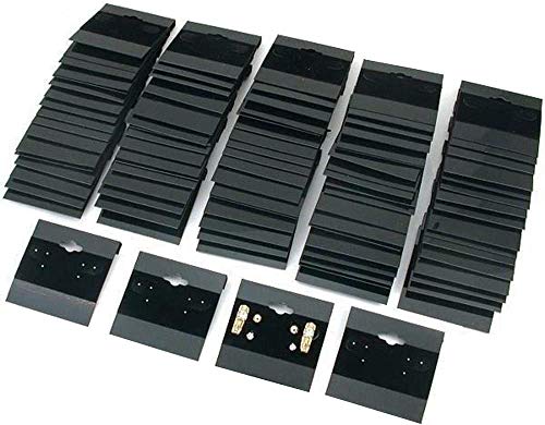 Image of DIY Crafts Pack of 500 Pcs, 2 inch Wide x 2 inch Length inches, Velvet Jewellery Earrings /Stud Hanging Display Holder Ca(Pack of 500 Pcs, 2 inch Wide x 2 inch Length inches)