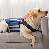 Yrenoer Dog Anxiety Vest, Comfort Dog Anxiety Relief Jacket, Breathable Shirts for Dogs, Soft Dog Anxiety Coat Vest, Puppy Anxiety Warp Calming Shirt for Pet (S, Blue)