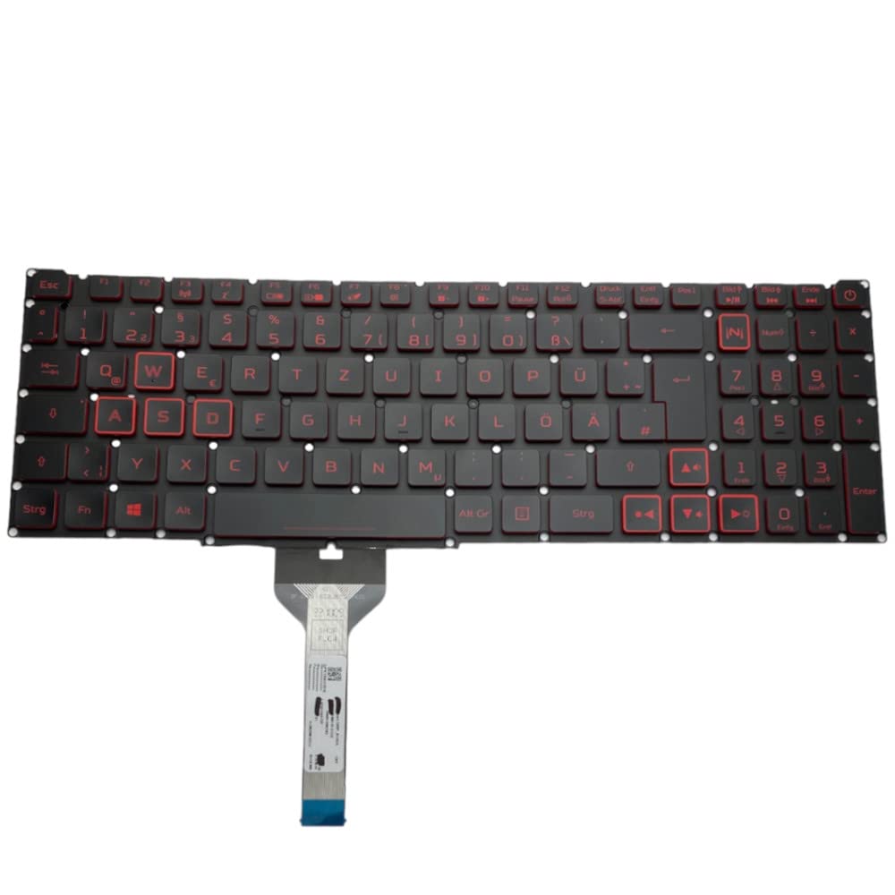 Trade-Shop Originele laptop toetsenbord/notebook keyboard Duits QWERTZ Trade-Shop Originele laptop toetsenbord/notebook keyboard Duits QWERTZ