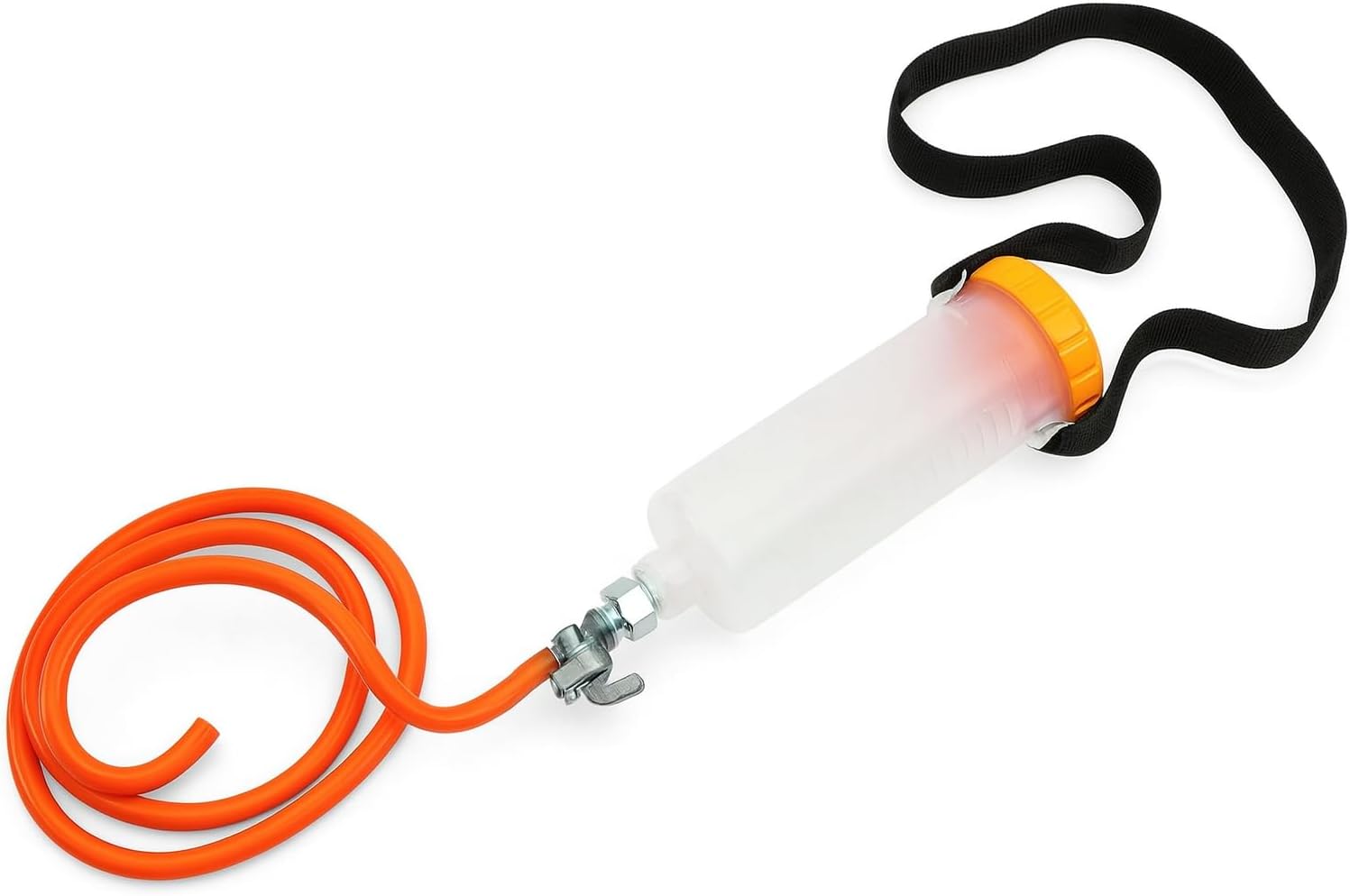 AnNafi® Auxiliary Fuel Tank For Servicing Your Bike 300Ml | Fuel Tanks & Accessories | Workshop Tool Balancing Carbs Carburetor | Petrol 300ML Tank ROYAL ENFIELD BSA NORTON VINTAGE BIKES (ORANGE)