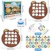 Jastown Juego De Emparejamiento De Forma con Tarjeta, Juego De Emparejamiento De Color De Geometría Cognitiva,Shape Matching Game,Color Sensory Educational Toy para niños de 3 4 5 6 8 años #2