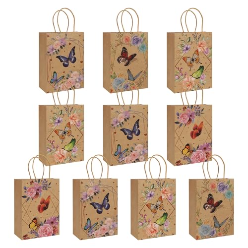 Schmetterling Party Taschen,10PCS Geschenktaschen Papiertüten...