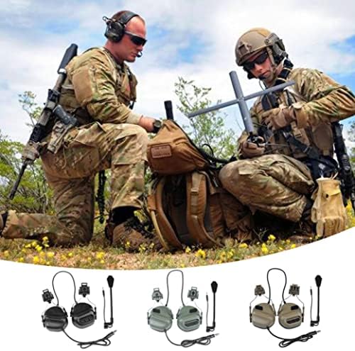Sanfiyya Airsoft Headset,The fifth generation army tactical shooting headset military helmet headset air gun paintball headset CS war game headset Hunting Headset