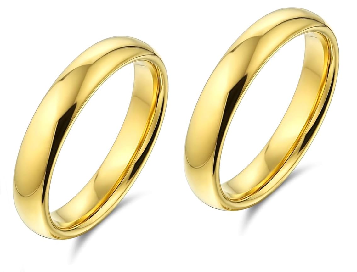 Fede Nuziale pdv Oro 18kt bombatura comoda 4mm e astuccio regalo portafede con incisione gratuita e garanzia