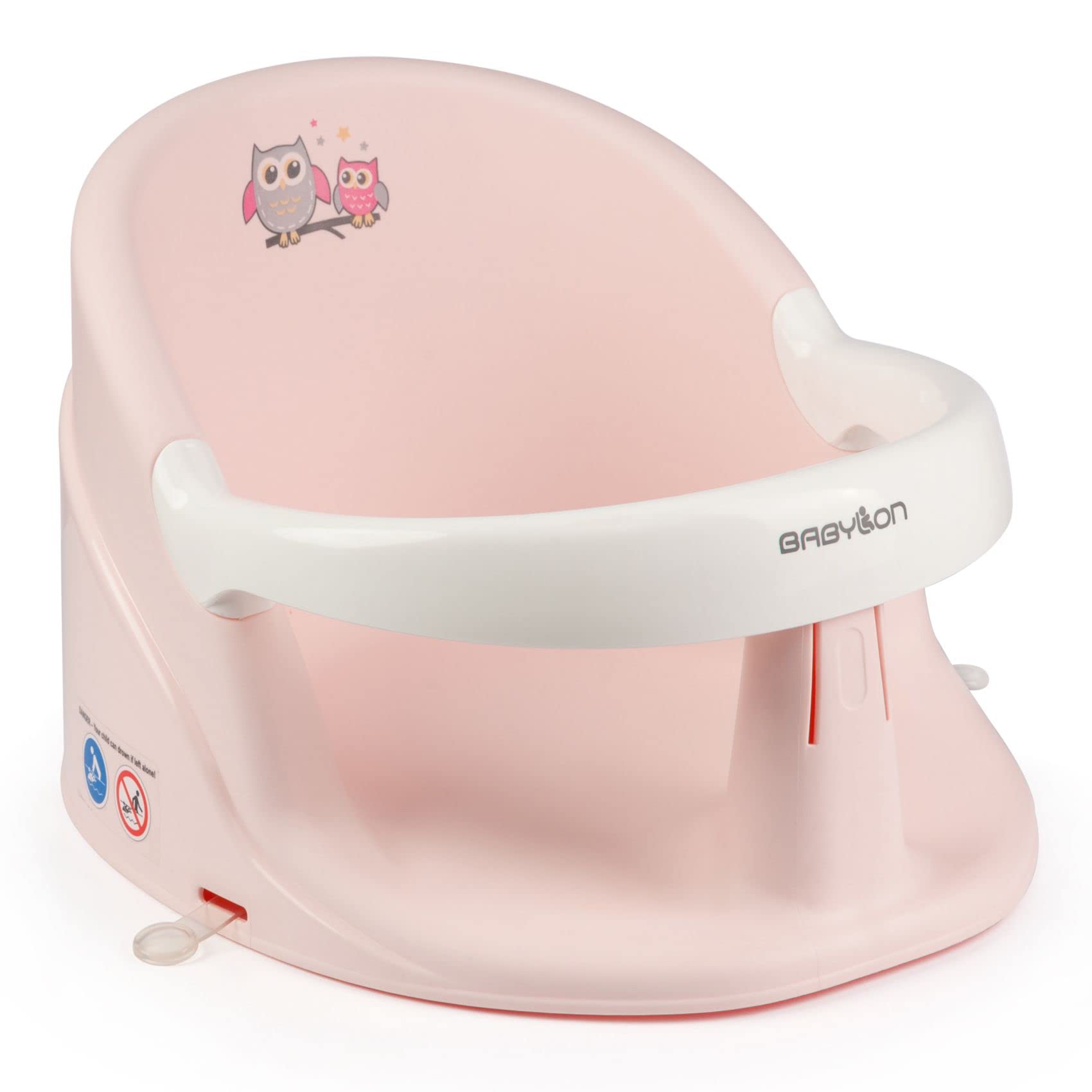 BABYLON Siège De Bain Bébé Nemo – Avec 4 Ventouses Puissantes Dès 6 Mois, Bleu