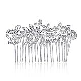 Sunshinesmile Leaf Crystal Bridal Hair Combs Hairpin Tiara Wedding Hair Accessories Hair Jewelry