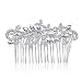 Sunshinesmile Leaf Crystal Bridal Hair Combs Hairpin Tiara Wedding Hair Accessories Hair Jewelry