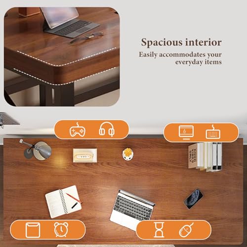 Tables de jeu d'angle et de bureau avec un espace de travail efficace