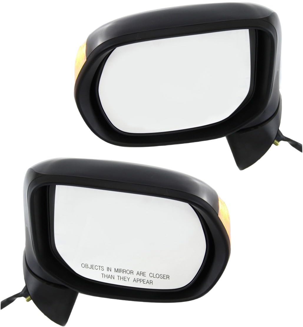 Garage-Pro Driver & Passenger Side Power Non-Heated Mirrors for Honda Civic 2006-2011 with Signal Light Paintable Sedan