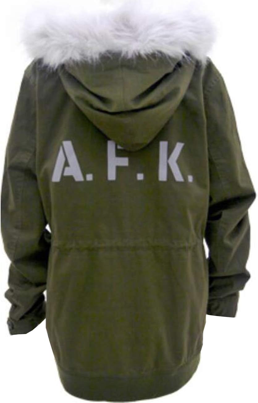 Poetic Walk Anime Womens Green Cosplay Jacket Coat Hoodie Halloween Outfit Costume