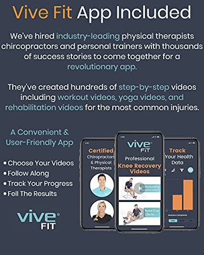 Vive Foot Rocker - Calf Stretcher for Achilles Tendinitis, Heel, Feet, Shin Splint, Plantar Fasciitis Pain Relief - Stretches Strained Leg Muscle - Ankle Wedge Stretch Improves Flexibility