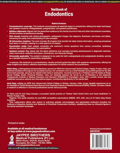 Image of Textbook of Endodontics, 5 /E for BDS, MDS Students and Practicing Dentists | Root Canal Guide with Rotary Instruments, Bioceramics, Vital Pulp Therapy | Chapter-wise University Exam Questions: 1