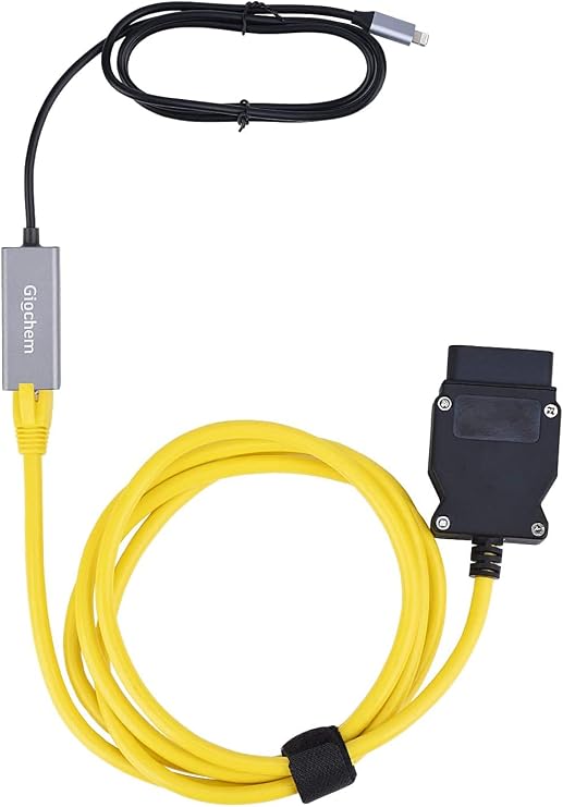 Ethernet to OBD Interface Cable ICOM Coding F-Series for BMW ENET 2M Ethernet Cable Adapter for OBDII RJ45 Ethernet Connector Tools